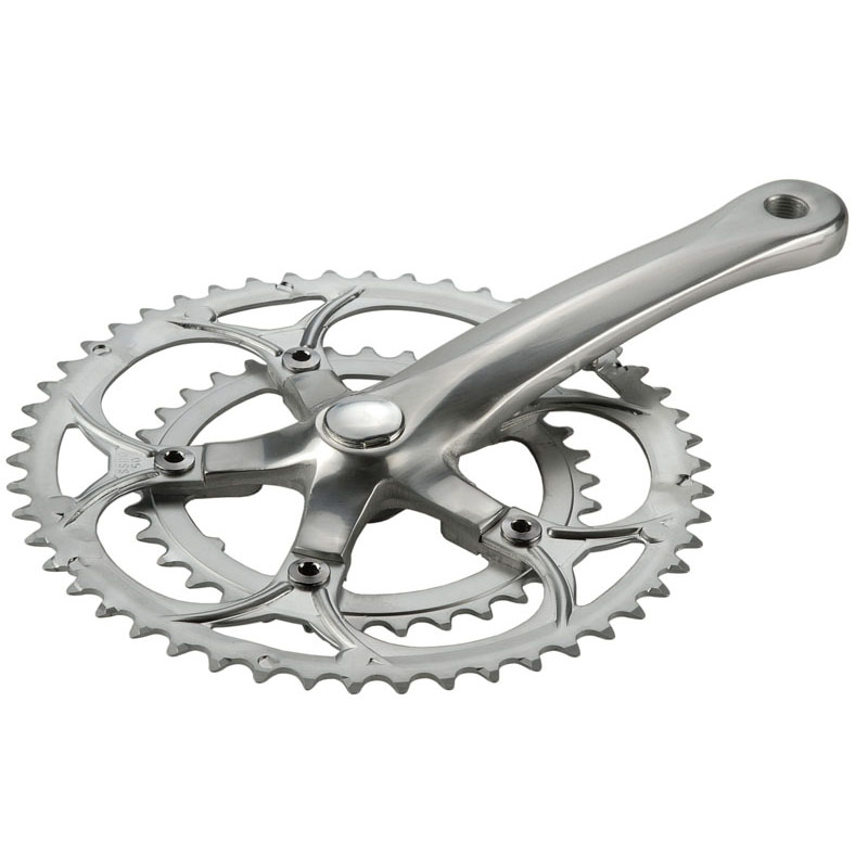 Pédalier Double Route SunRace FCR9F 34 / 50T Noir / Argent