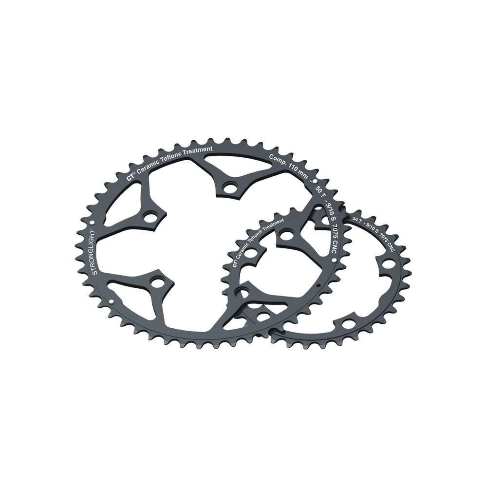 Plateau Chainring Shimano 50-F pour Vélo Black Alloy 50 D/T