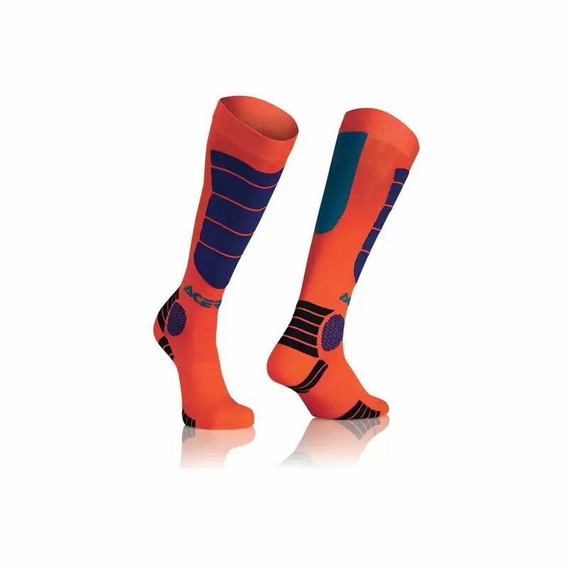 Calze Protettive MX Impact Arancio/Blu Taglia XXL - image