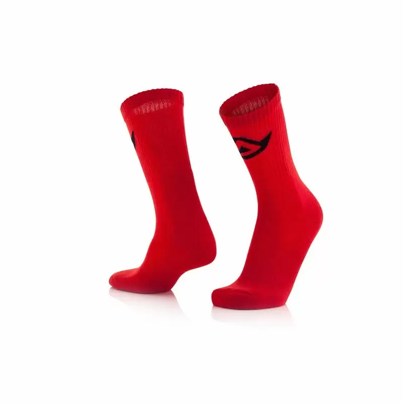 Cotton Socks Red Size L/XL (42-44) - image