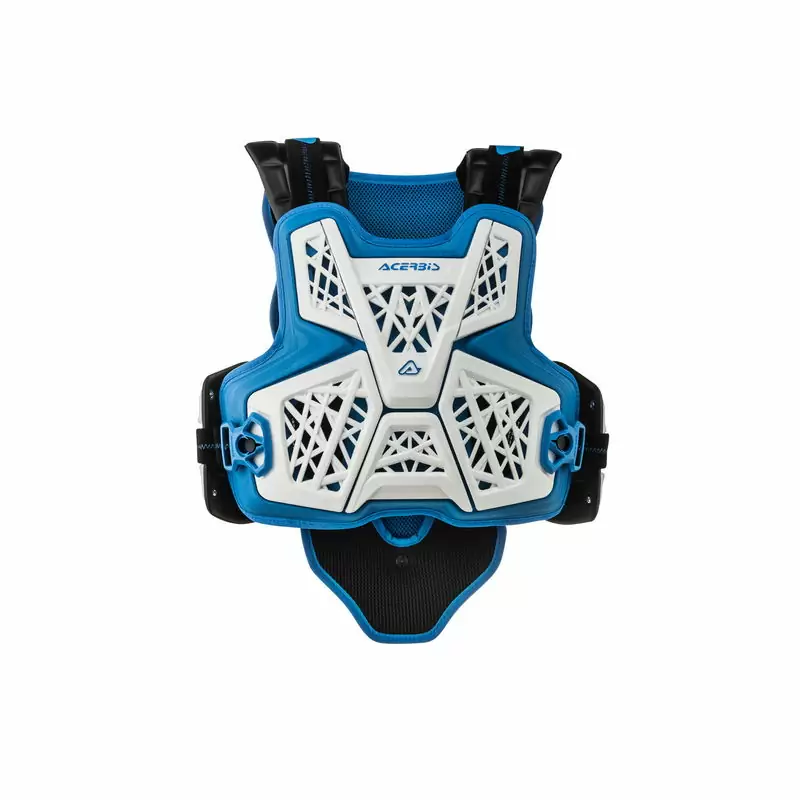 Protetor de peito Jump Mx branco/azul - image