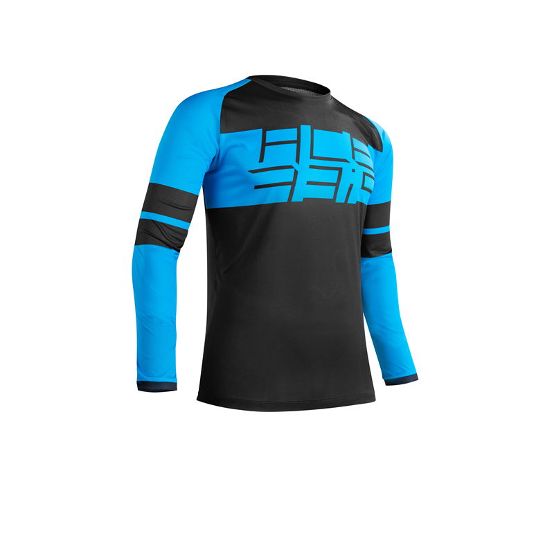 Camiseta Speeder Mtb preto/azul tamanho XXG