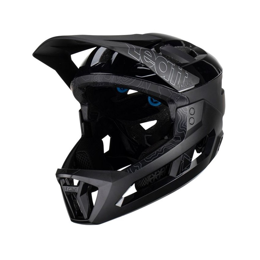 MTB Enduro 3.0 Helmet Removable Chin Guard 3 in 1 Black Size M (55-59cm)