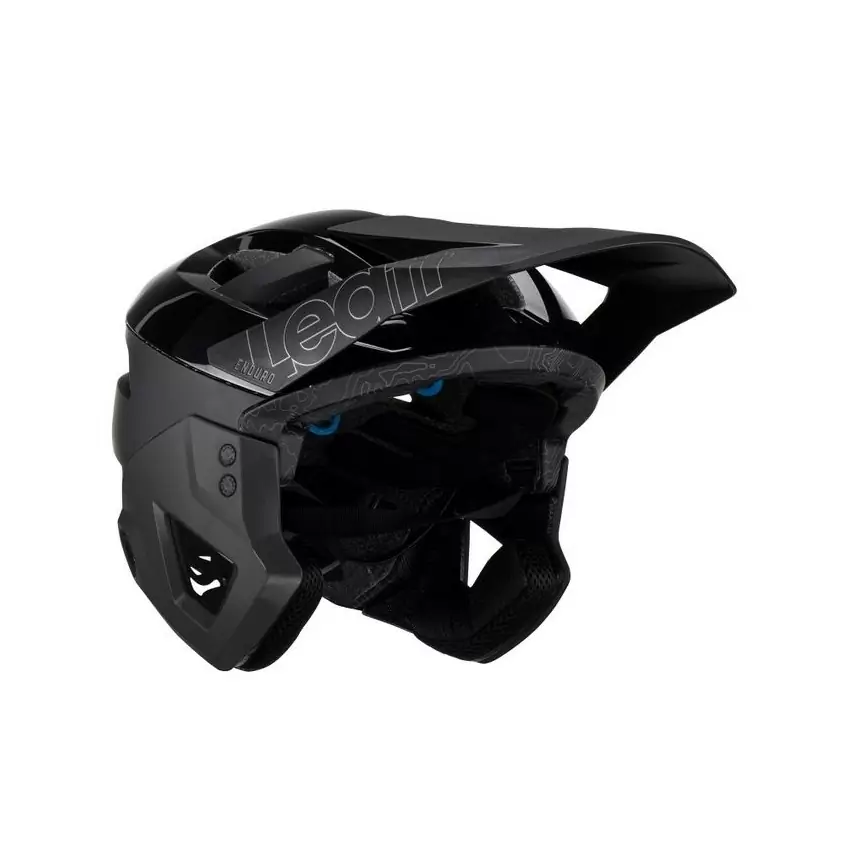 MTB Enduro 3.0 Helm, abnehmbarer Kinnschutz, 3 in 1, Schwarz, Größe M (55–59 cm) #5
