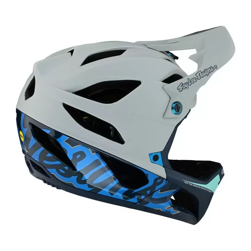Stage Signature MTB Full Face Helmet Grey/Blue Size M/L (57-59cm) #4