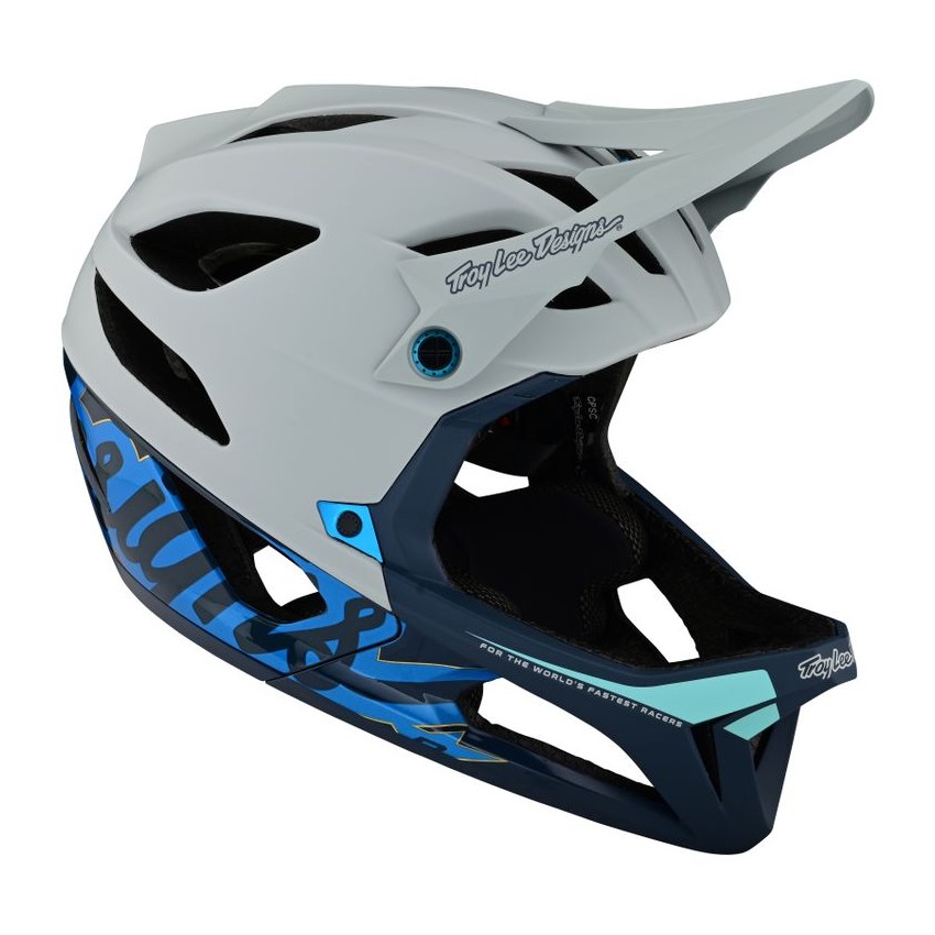 Stage Signature MTB Full Face Helmet Grey/Blue Size XS/S (54-56cm)