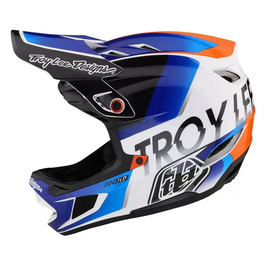 MTB Full Face Helmet D4 Composite MIPS Qualifier White/Blue Size XXL (62-63cm) #1