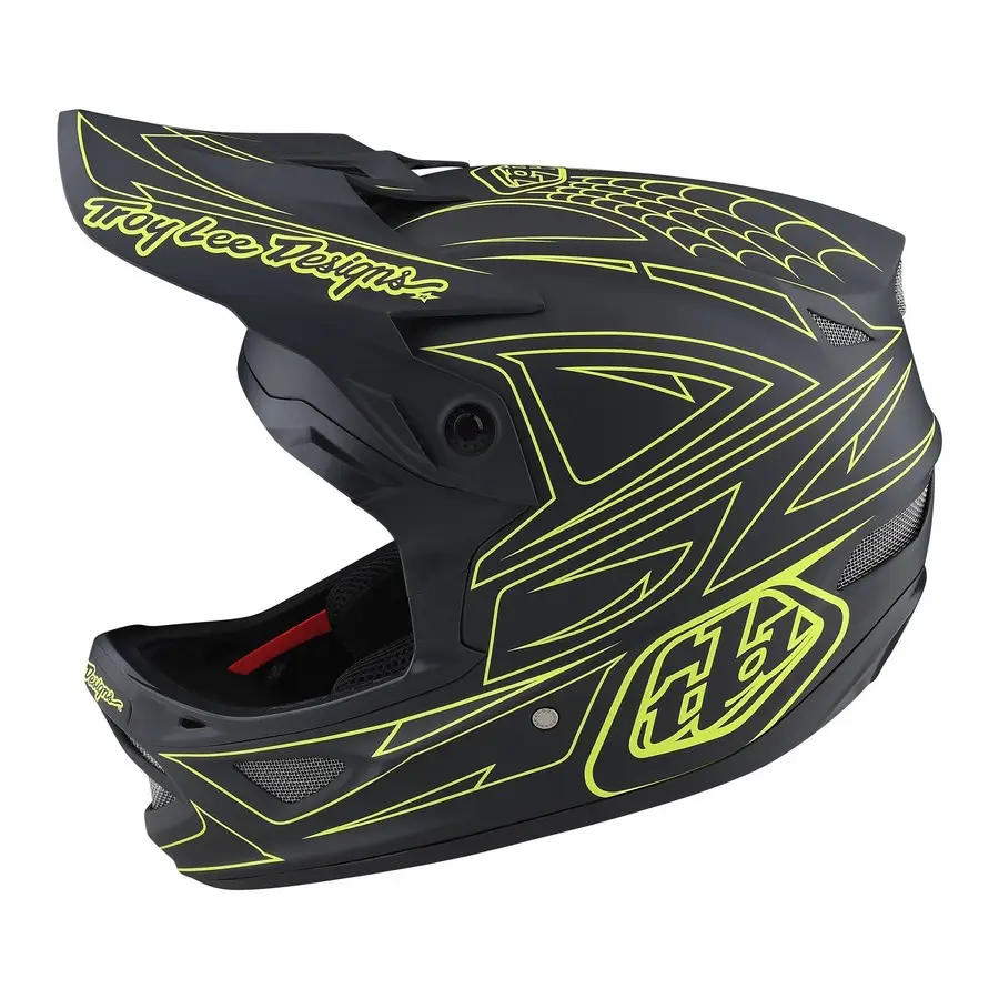 Casco MTB D3 FIBERLITE SPIDERSTRIPE in fibra di vetro e ultra ventilato giallo/grigio Taglia M - image