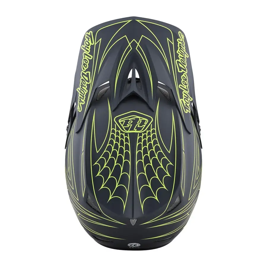 Casco MTB D3 FIBERLITE SPIDERSTRIPE in fibra di vetro e ultra ventilato giallo/grigio Taglia M #2