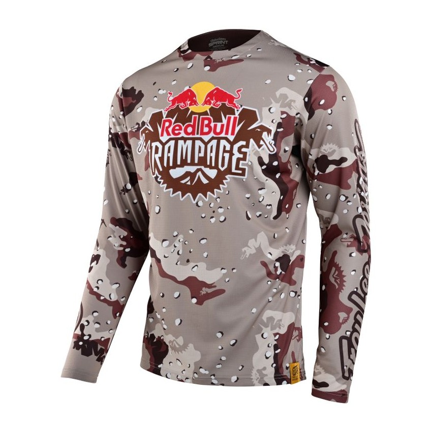 Redbull Rampage Lockup Sprint Limited Edition long sleeve mtb jersey Brown size S
