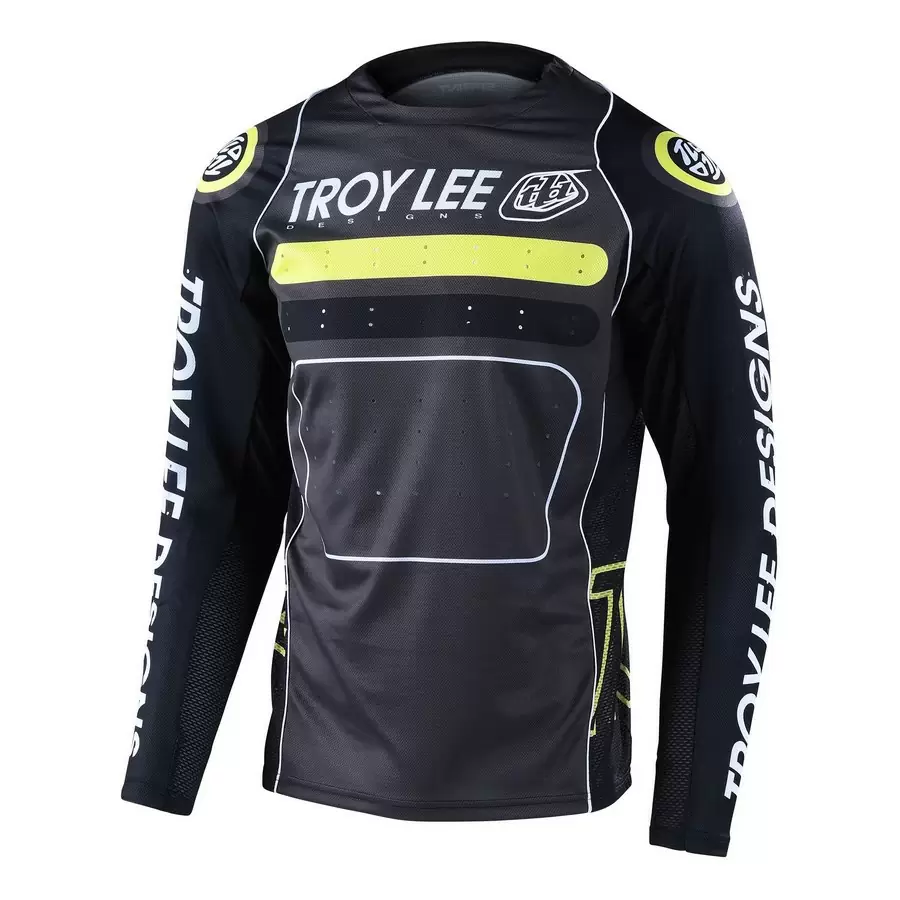 Long Sleeves MTB Sprint Drop In Jersey Black Size XL - image