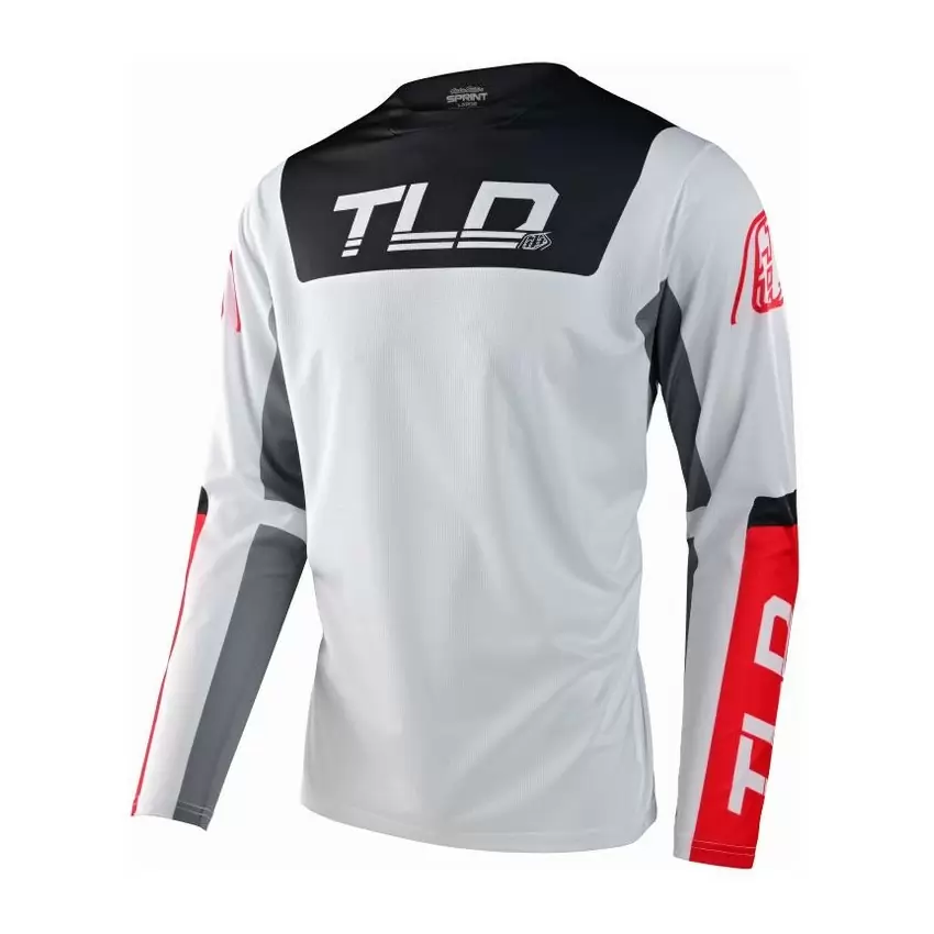 MTB Long Sleeve Jersey Sprint Fractura White/Black Size S - image