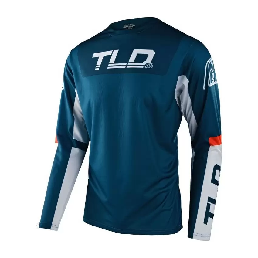 Maillot VTT Manches Longues Sprint Fractura Bleu Taille M - image
