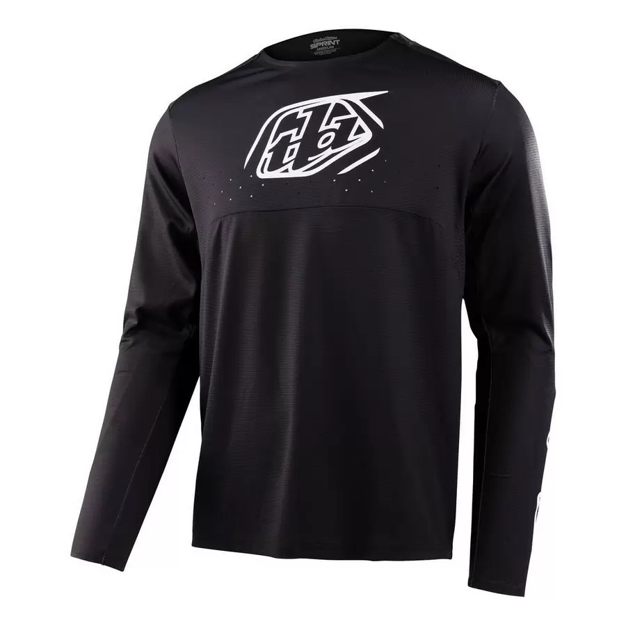 Sprint Jersey Icon Long Sleeves MTB Jersey Black Size S - image