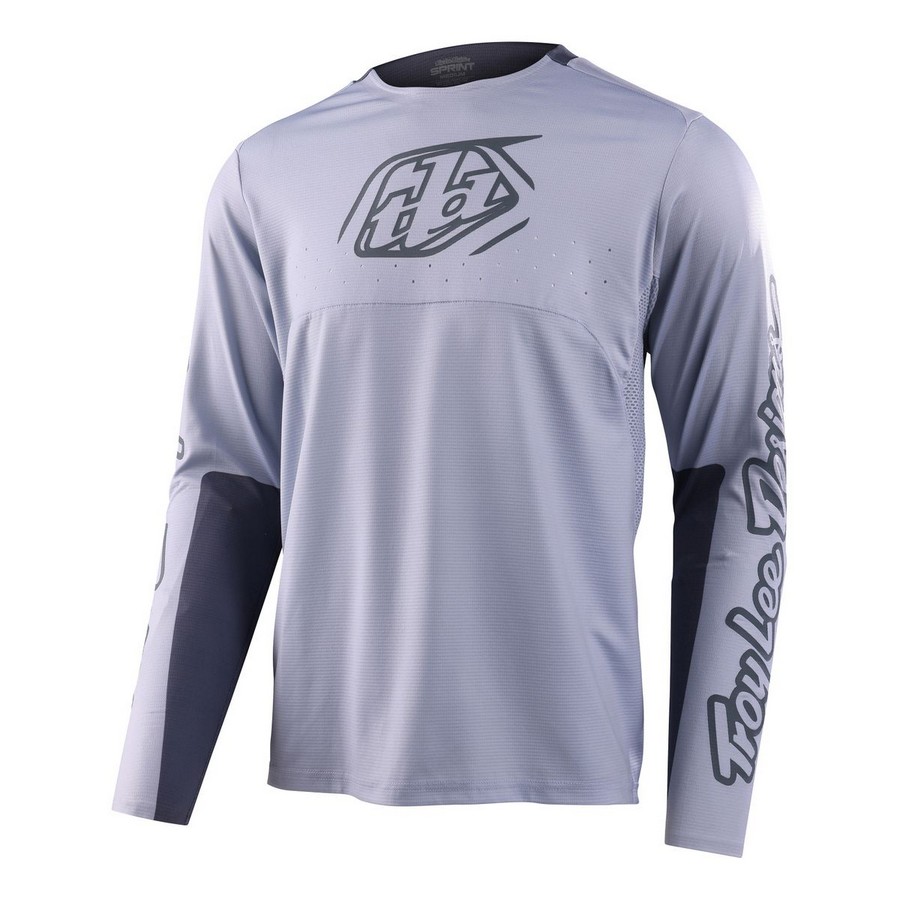 Long Sleeves MTB Sprint Jersey Icon Cement Gray Size S