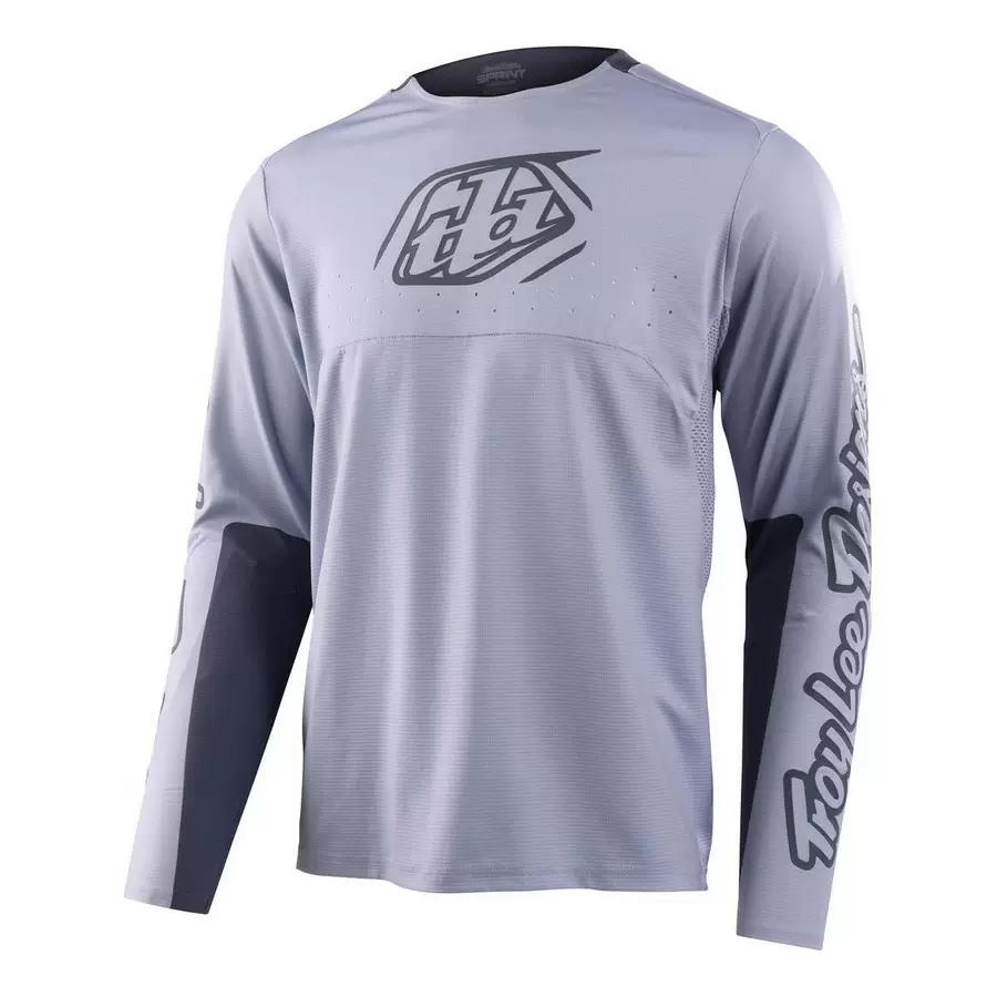 Long Sleeves MTB Sprint Jersey Icon Cement Gray Size S - image