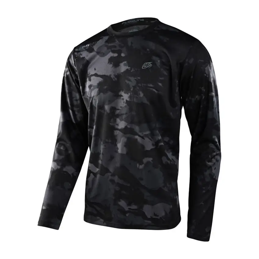 Maglia MTB FLOWLINE COVERT a manica lunga casual nero Taglia S - image