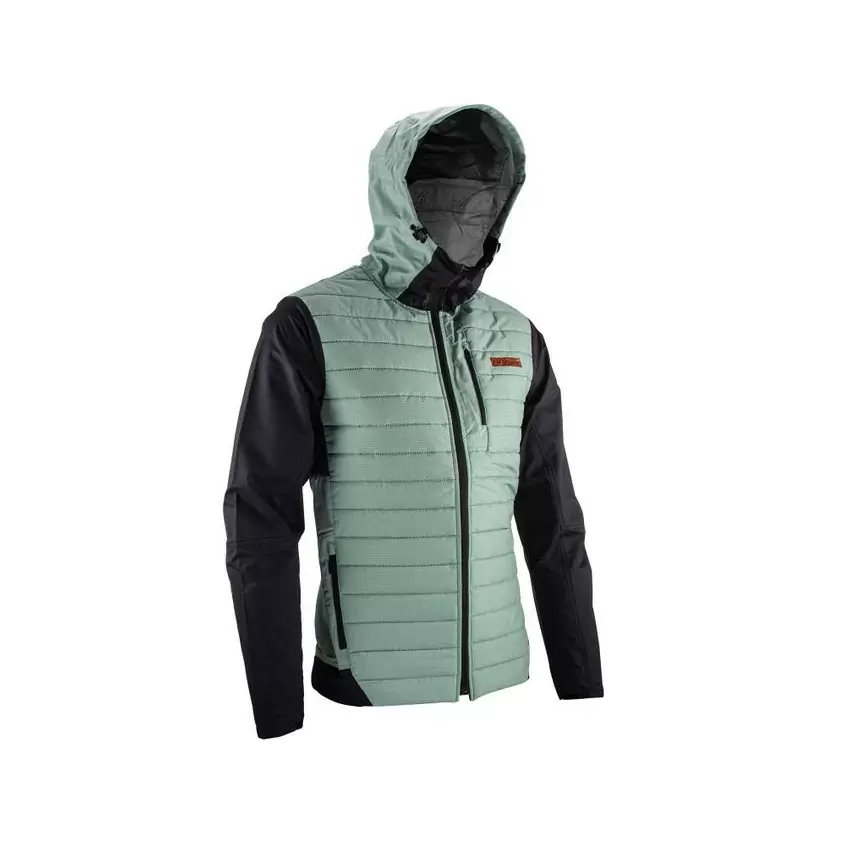 Giacca MTB Trail 3.0 antivento con cappuccio regolabile verde Taglia XXL #4