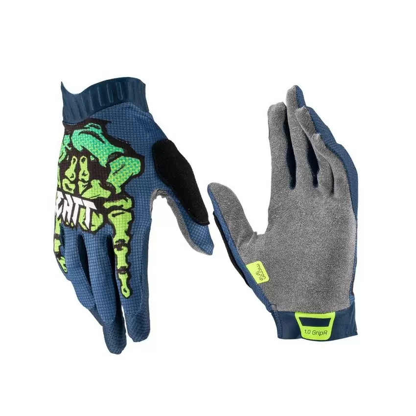 MTB Gloves 1.0 GripR Zombie Blue Size S - image