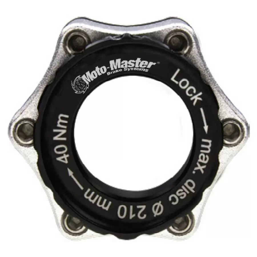 Bremsscheibenadapter zur Montage von 6-Loch-Bremsscheiben an Centerlock-Naben mit 20-mm-Achse - image