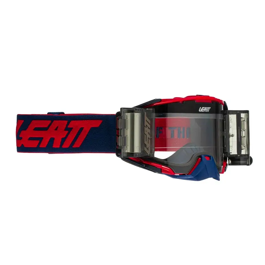 Maschera MTB Velocity 6.5 Roll-Off Rosso/Blu Lente Trasparente 83% - image