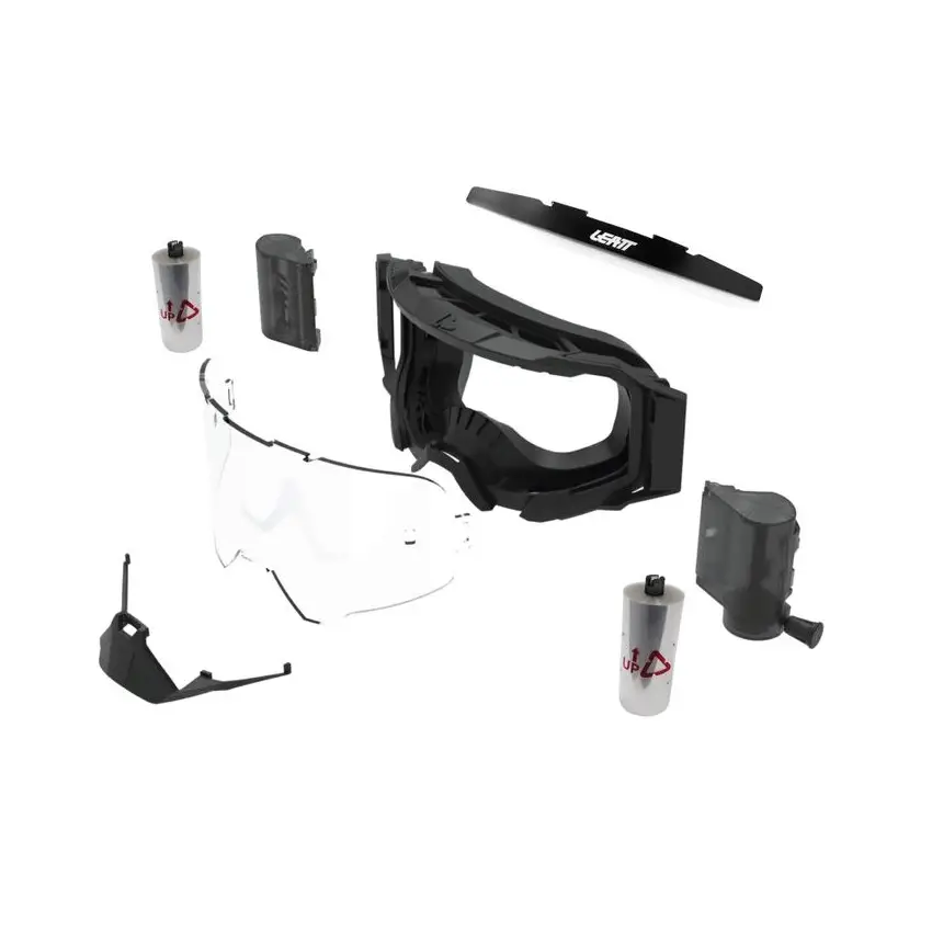 Maschera MTB Velocity 5.5 Roll-Off Rosso Lente Trasparente 83% #2