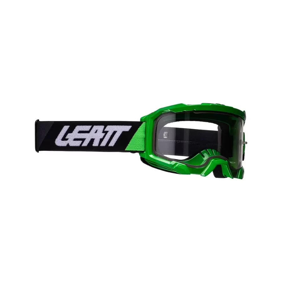 Maschera MTB Velocity 4.5 Lente Trasparente Nero/Neon Lime - image