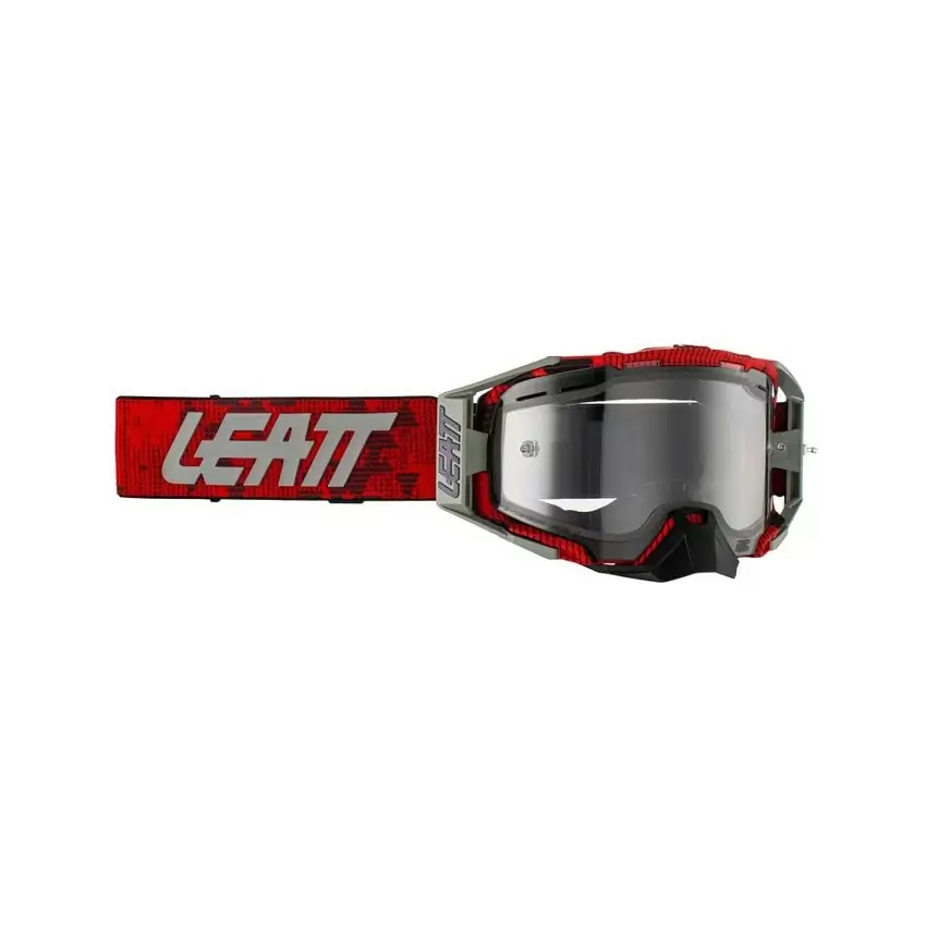 Gafas Velocity 6.5 MTB Rojo/Blanco Lente Transparente - image