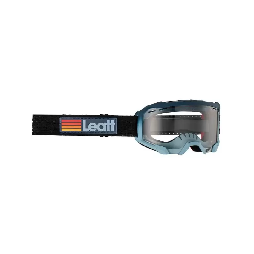 Velocity 4.0 MTB Goggle Black/Blue Transparent Lens - image