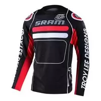 long sleeves mtb sprint drop in jersey sram black/red size l Black/Red