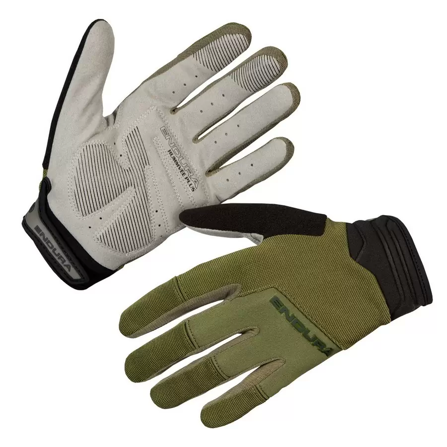 Hummvee Plus II Long-Finger Gloves Green Size XS - image