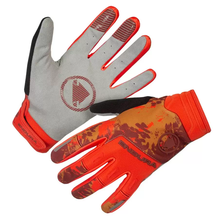 Gants VTT SingleTrack coupe-vent rouge taille L - image