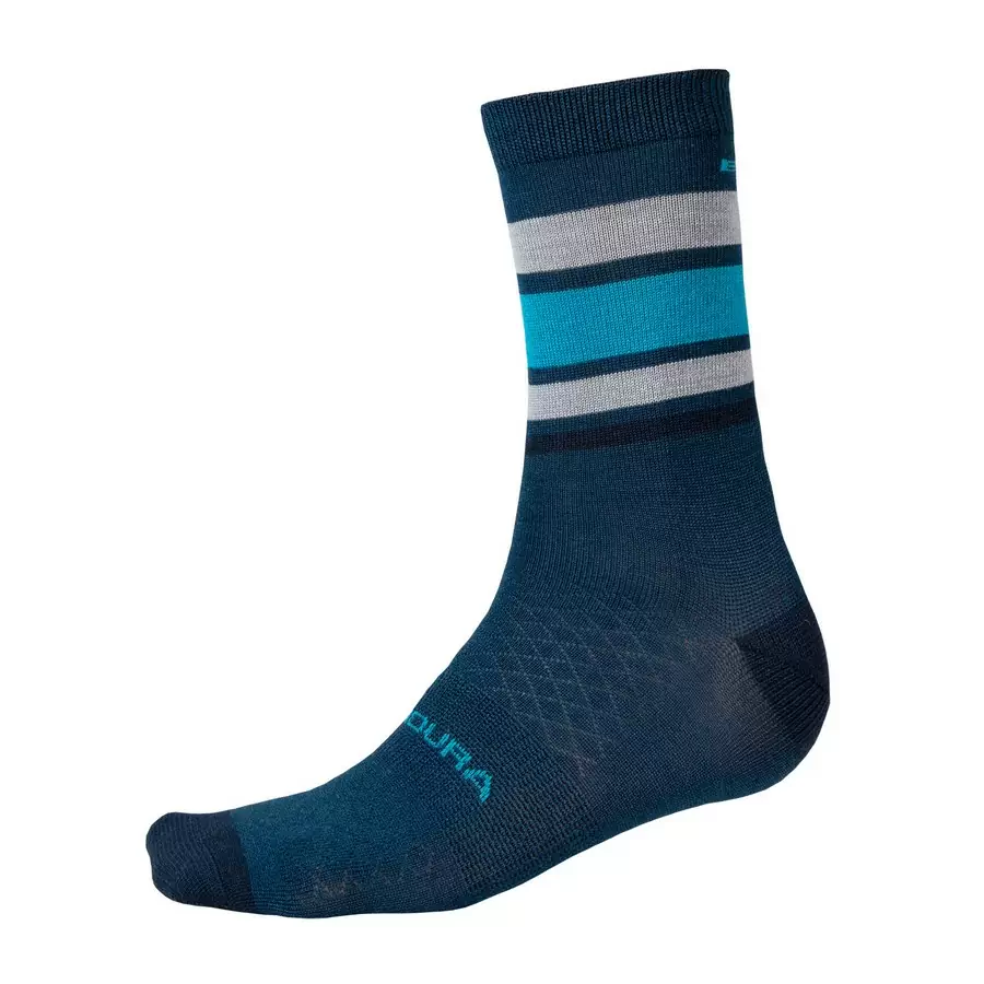 Calze BaaBaa Merino Stripe Sock Blueberry taglia L/XL - image