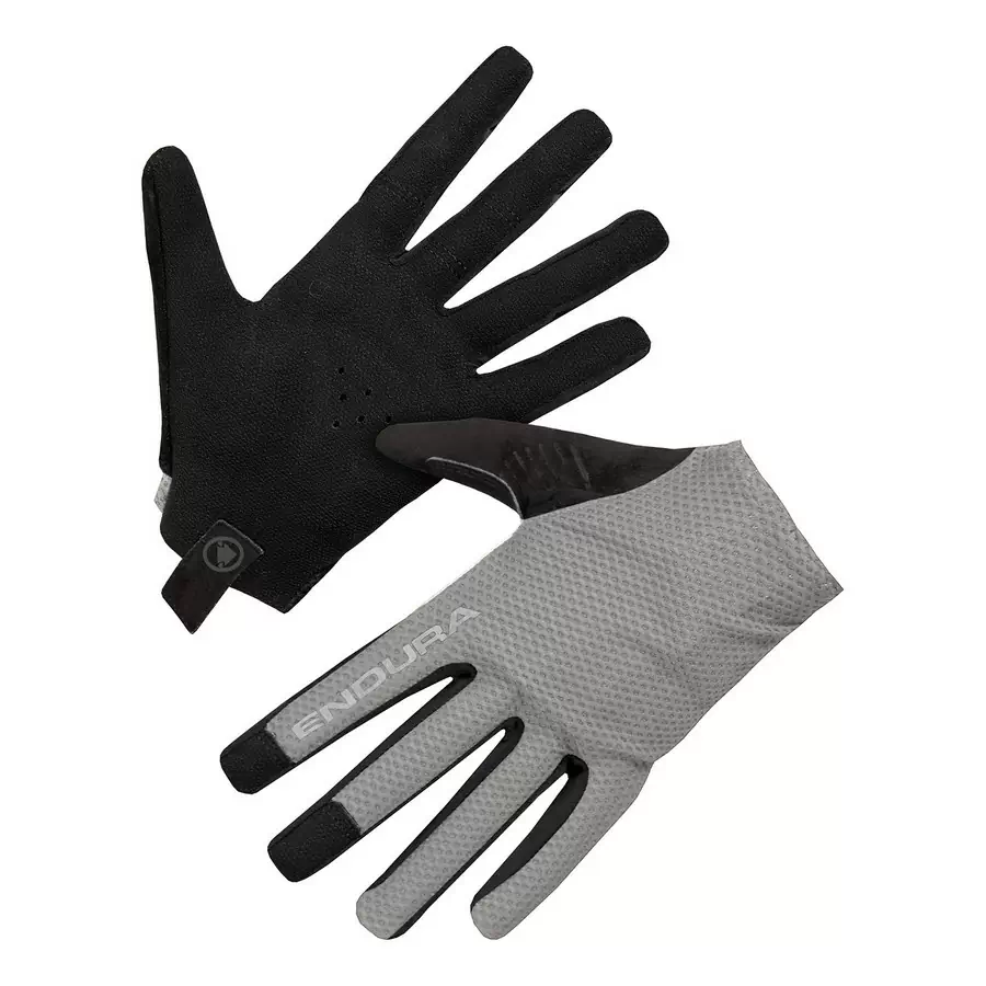 Guantes MTB EGM Full Finger Glove Fossil talla L - image