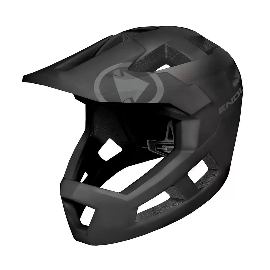 Full Helmet SingleTrack Full Face Helmet Black size M/L (55-59cm) - image