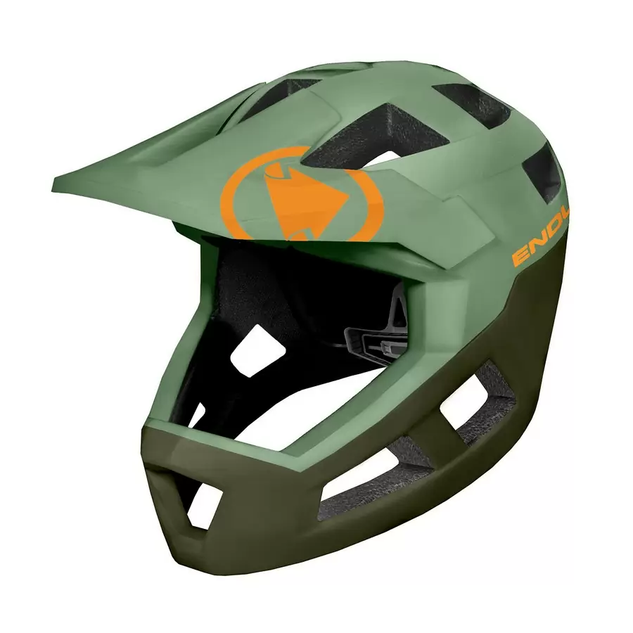 Casco Integrale SingleTrack Full Face MIPS Helmet Olive Green taglia S/M (51-56cm) - image