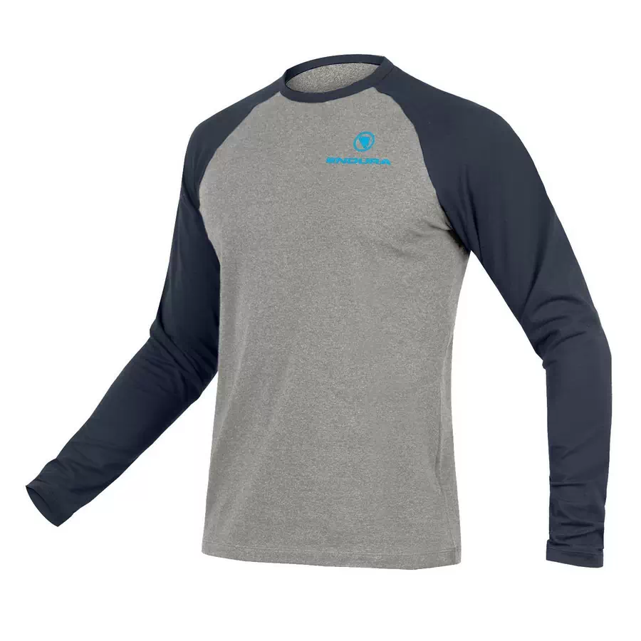 Camisa de manga comprida One Clan Raglan L/S tinta azul tamanho XS - image