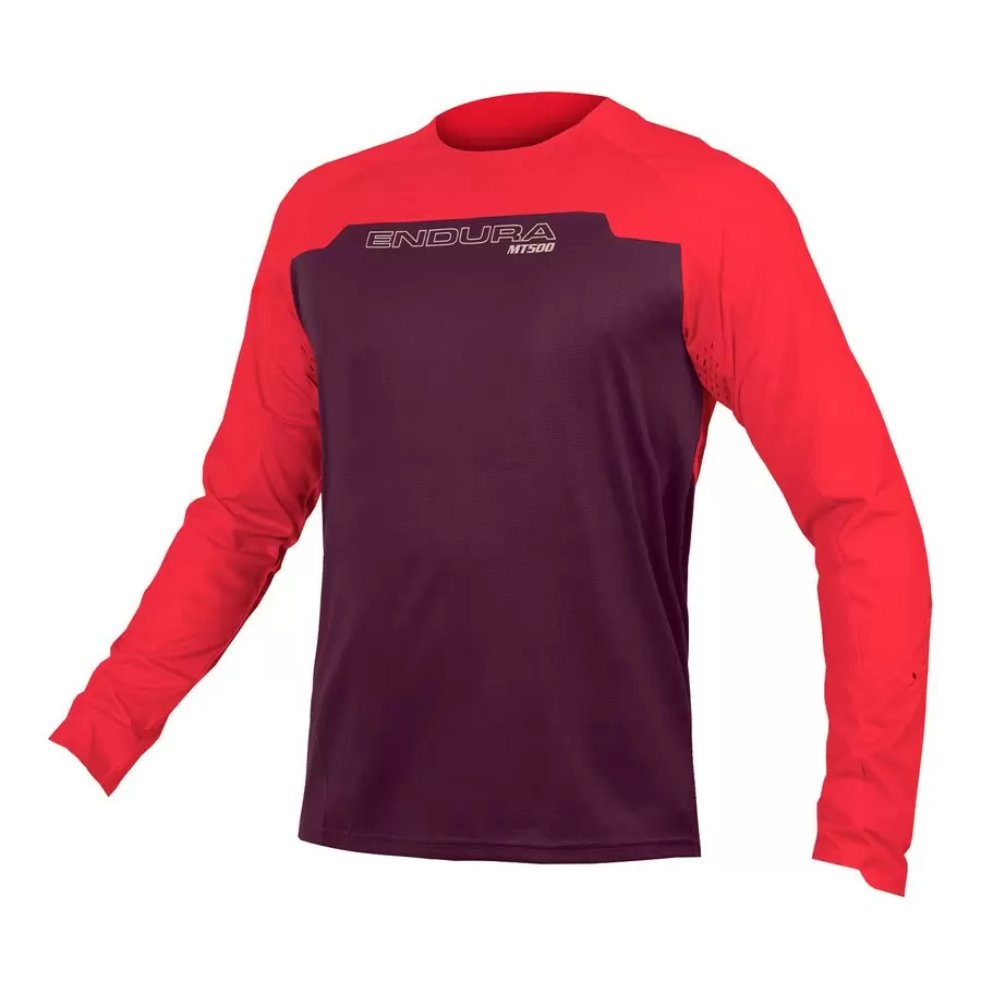 Maillot manches longues MT500 Burner L/S Jersey Aubergine taille L - image