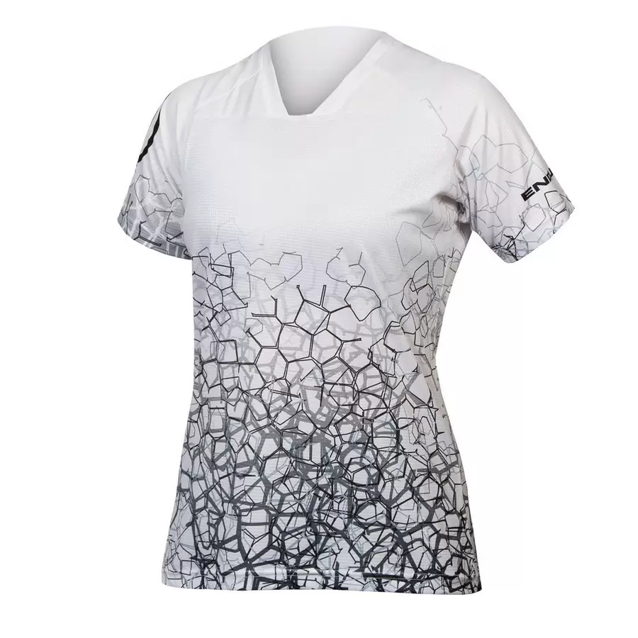 T-Shirt SingleTrack Print Tee LTD Damen Weiß Größe L - image