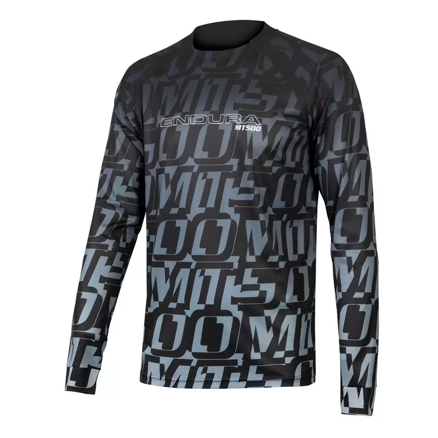 Long Sleeve Jersey MT500 L/S Print Tee LTD Black size XXL - image