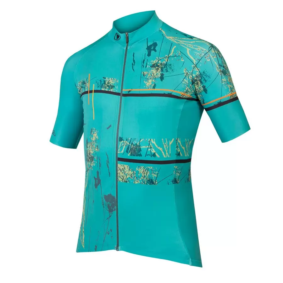 Maglia a Manica Corta Outdoor Trail S/S Jersey Aqua taglia L - image