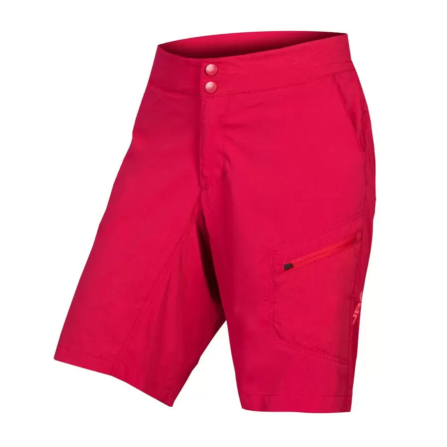 Pantalón corto con forro Hummvee Lite para mujer, color rosa, talla XL - image