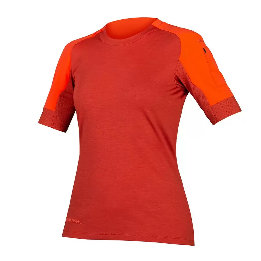 Maglia a Manica Corta GV500 S/S Jersey Donna Cayenne taglia L - image