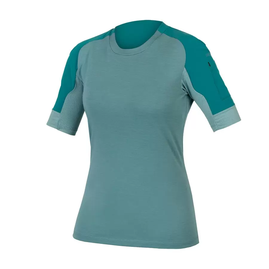 Short Sleeve Jersey GV500 S/S Jersey Womens Spruce Green size XS - image