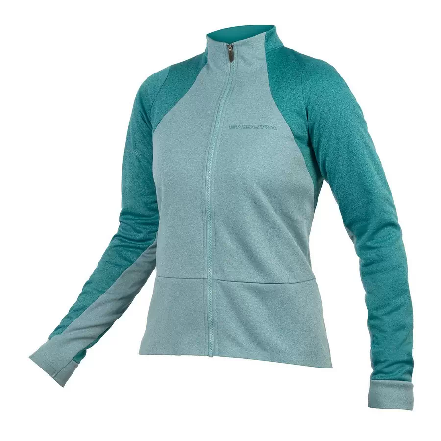 Langarmtrikot GV500 L/S Trikot Damen Spruce Green Größe XS - image