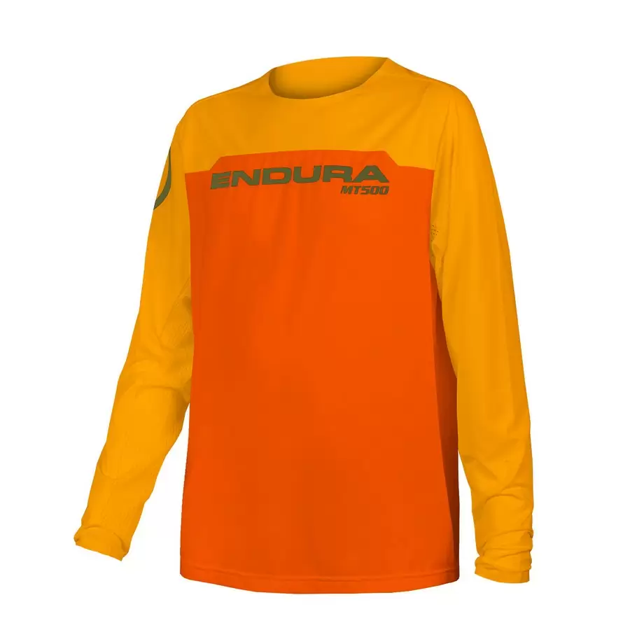 Long Sleeve Jersey MT500 Burner L/S Jersey Kids Tangerine size M - image