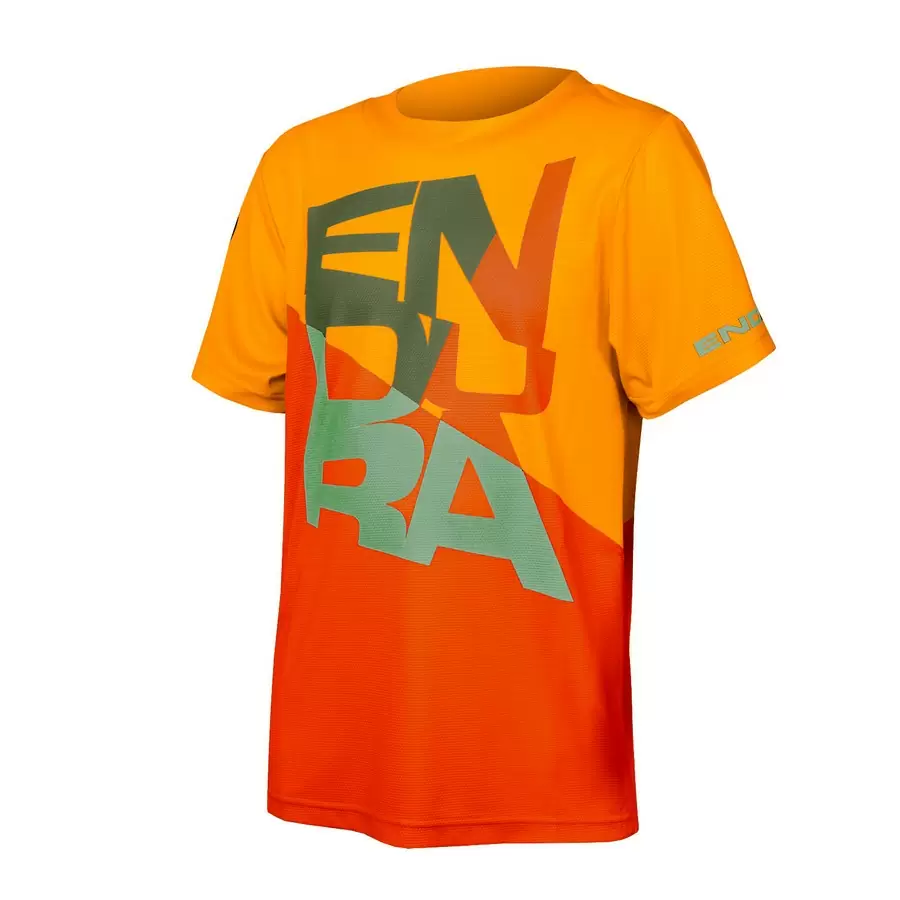 Camiseta SingleTrack Core Tee infantil laranja tamanho L - image