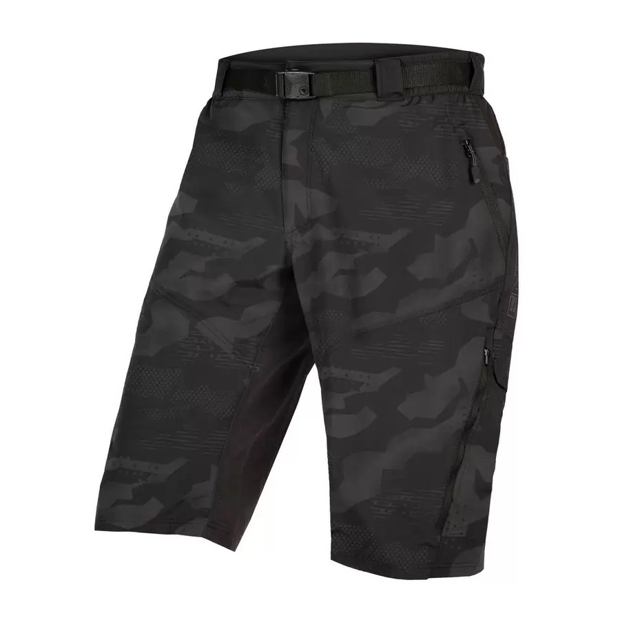 Shorts Hummvee Short with Liner Black Camo size L - image