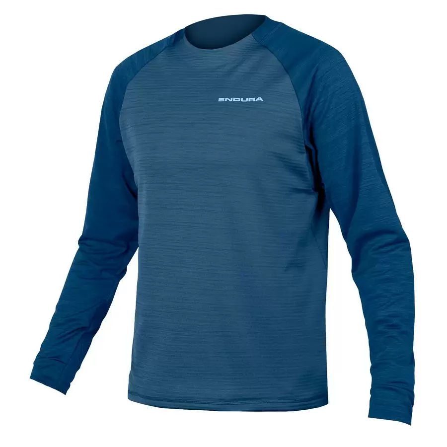 Long Sleeve Jersey Singletrack Fleece Ensign Blue size S - image