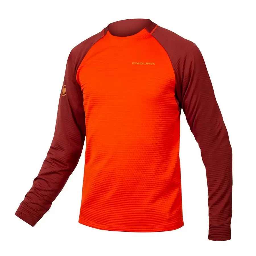 Maglia MTB Invernale Singletrack Fleece Arancio taglia XL - image